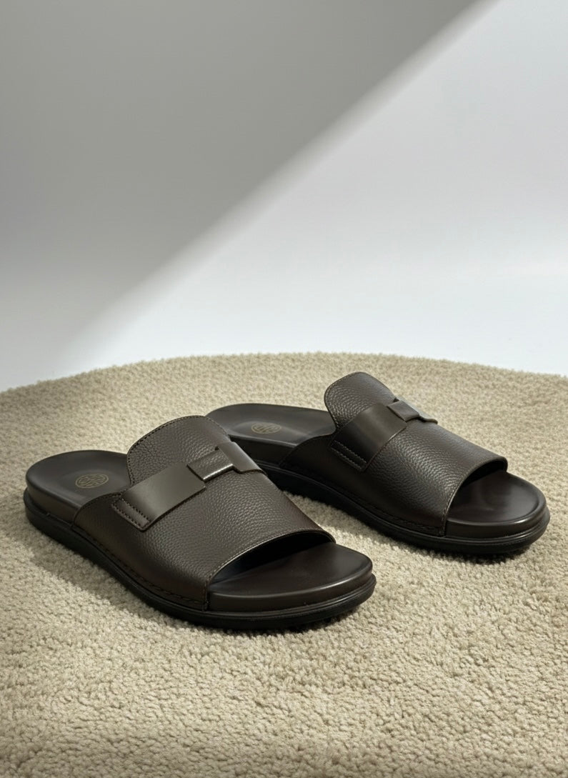 LEATHER SLIPPER-BR-02
