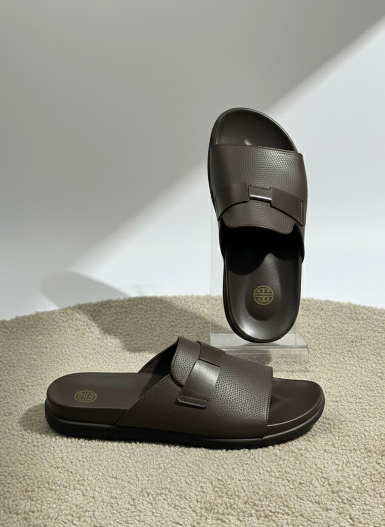 LEATHER SLIPPER-BR-02