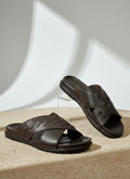 LEATHER SLIPPER-BR-987