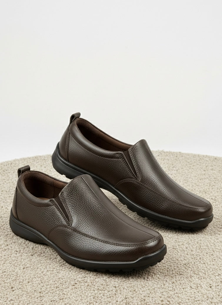 LEATHER SHOES - RUNNER-062 TAN