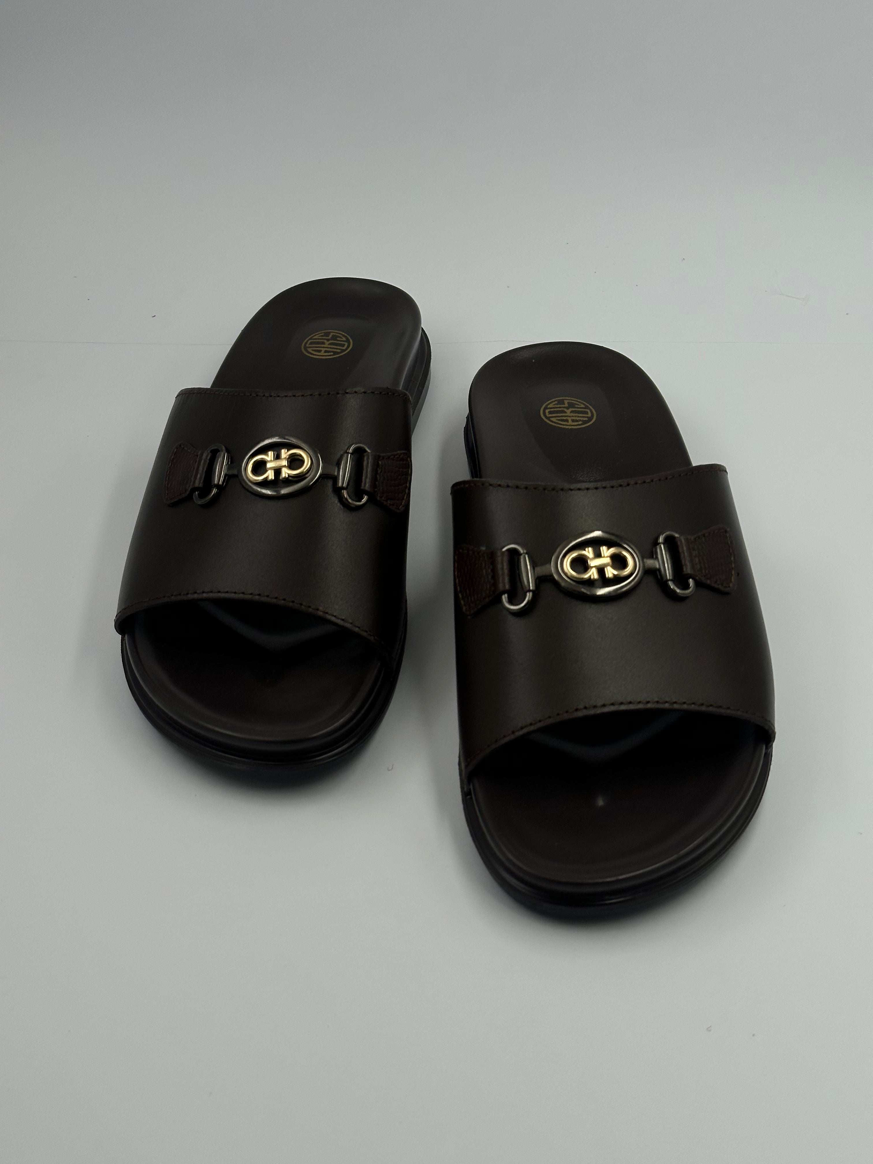 LEATHER SLIPPER-BR-976