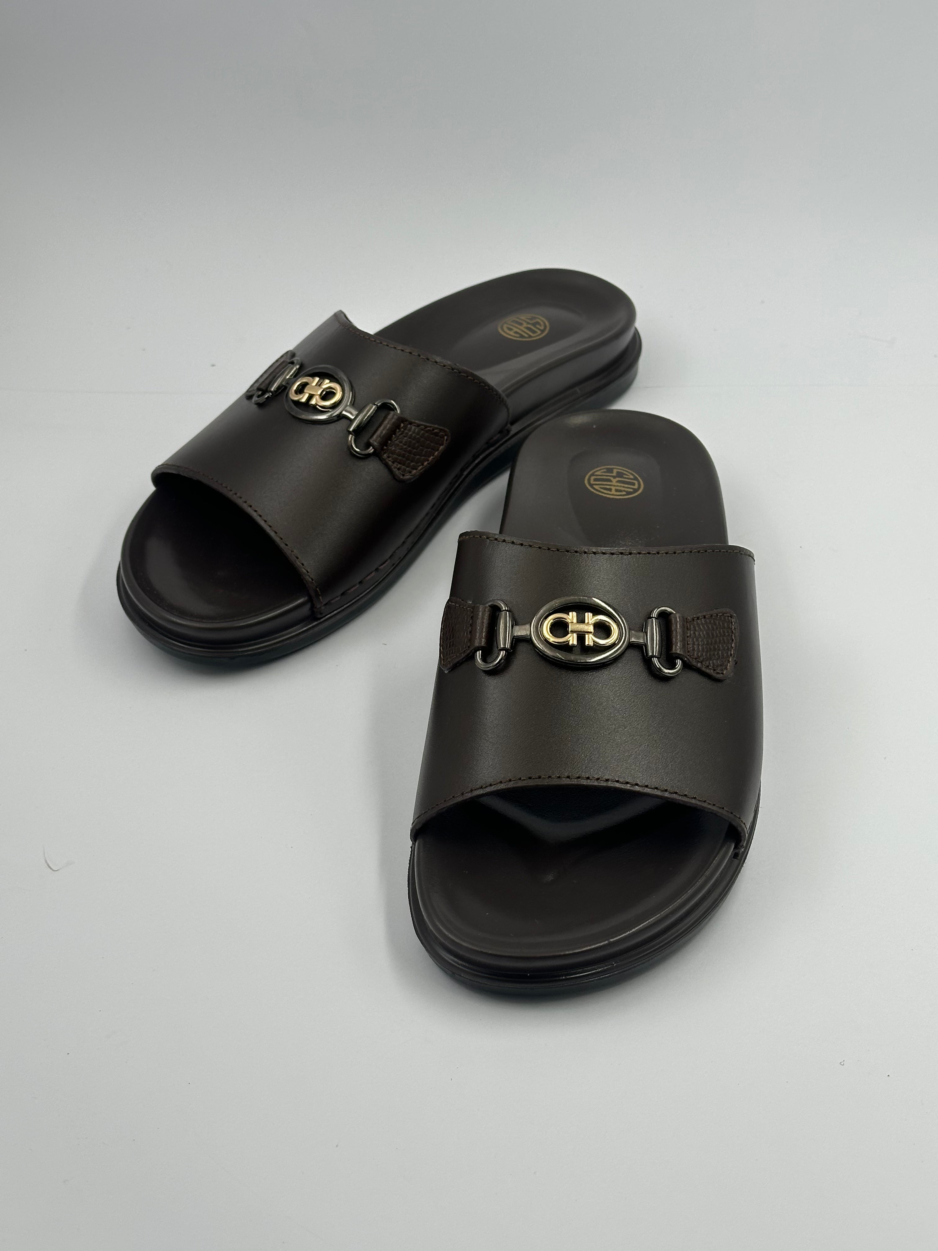 LEATHER SLIPPER-BR-976