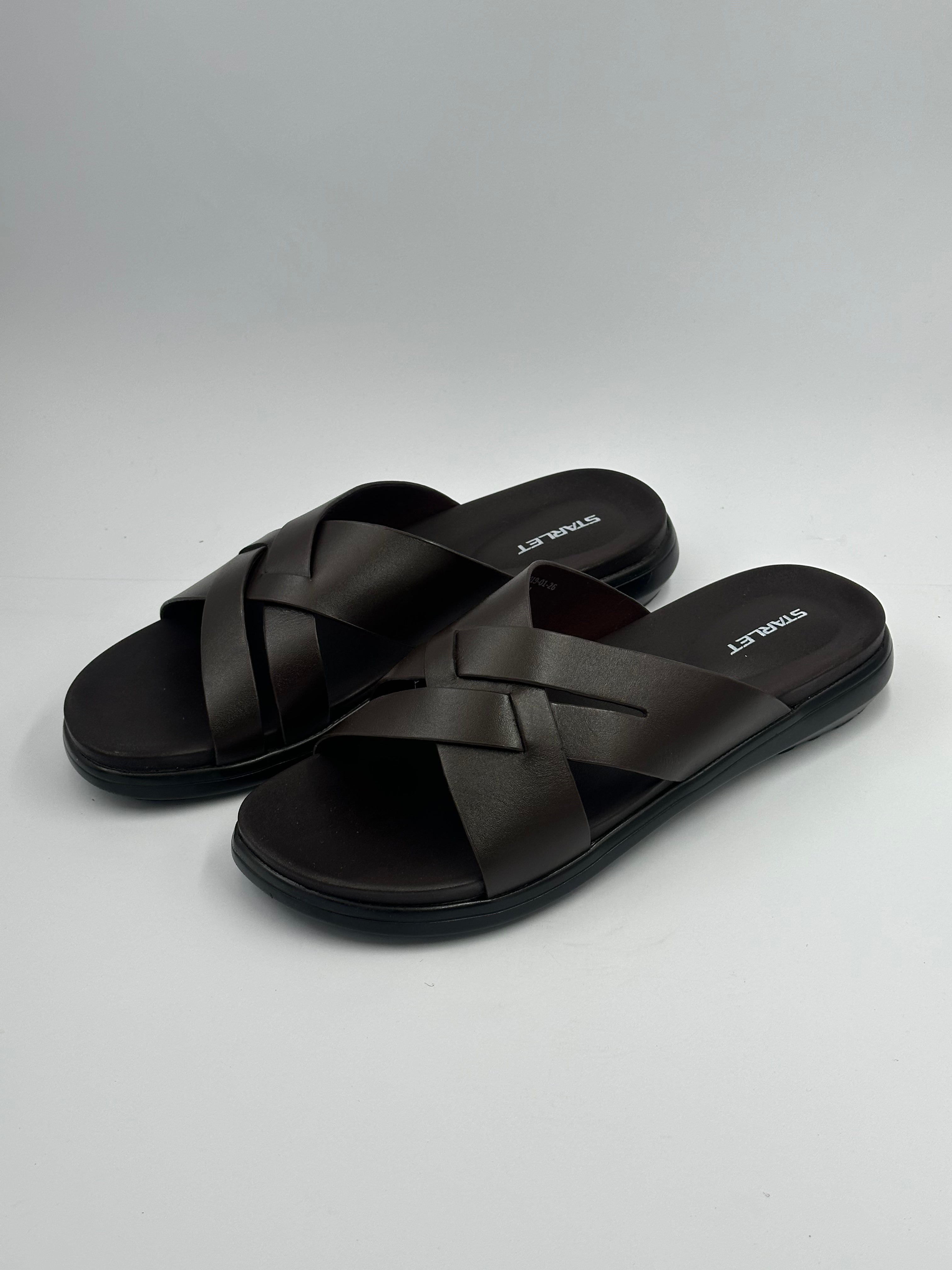 LEATHER SLIPPER-BR-981