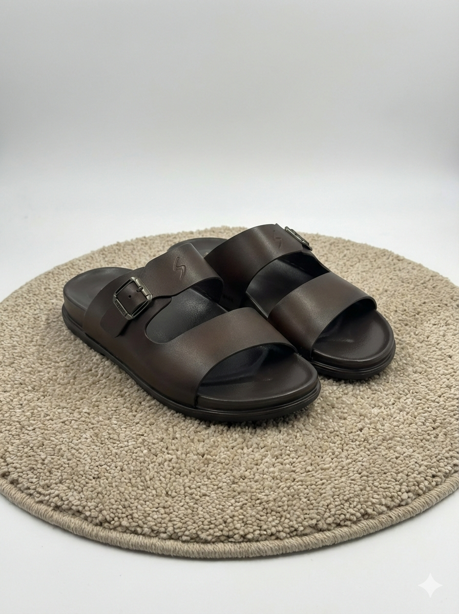 LEATHER SLIPPER-BR-98