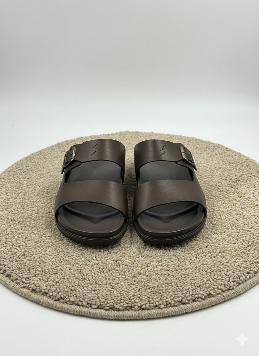 LEATHER SLIPPER-BR-98