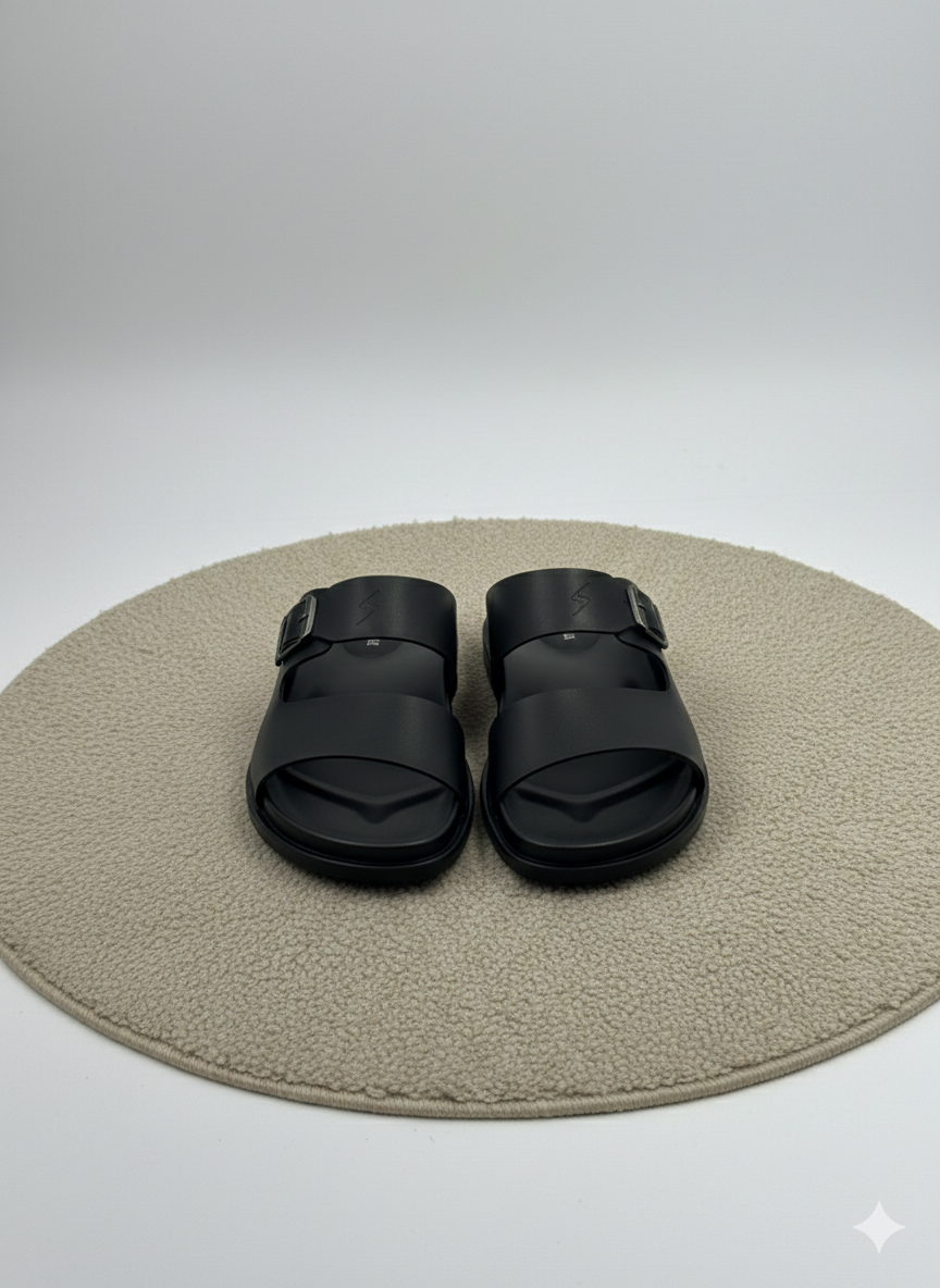 LEATHER SLIPPER-BL-98