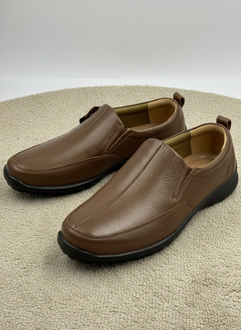 LEATHER SHOES - RUNNER-062 TAN